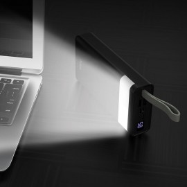 Power bank Hoco J73 30000mah, дисплей, лампа, черный