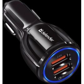 Зарядное автомобильное быстрое АЗУ usb Defender UCA-100 QC 3.0