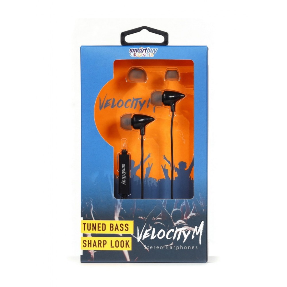 Наушники вакуумные с микроф Smartbuy Velocity SBH-SBE-501