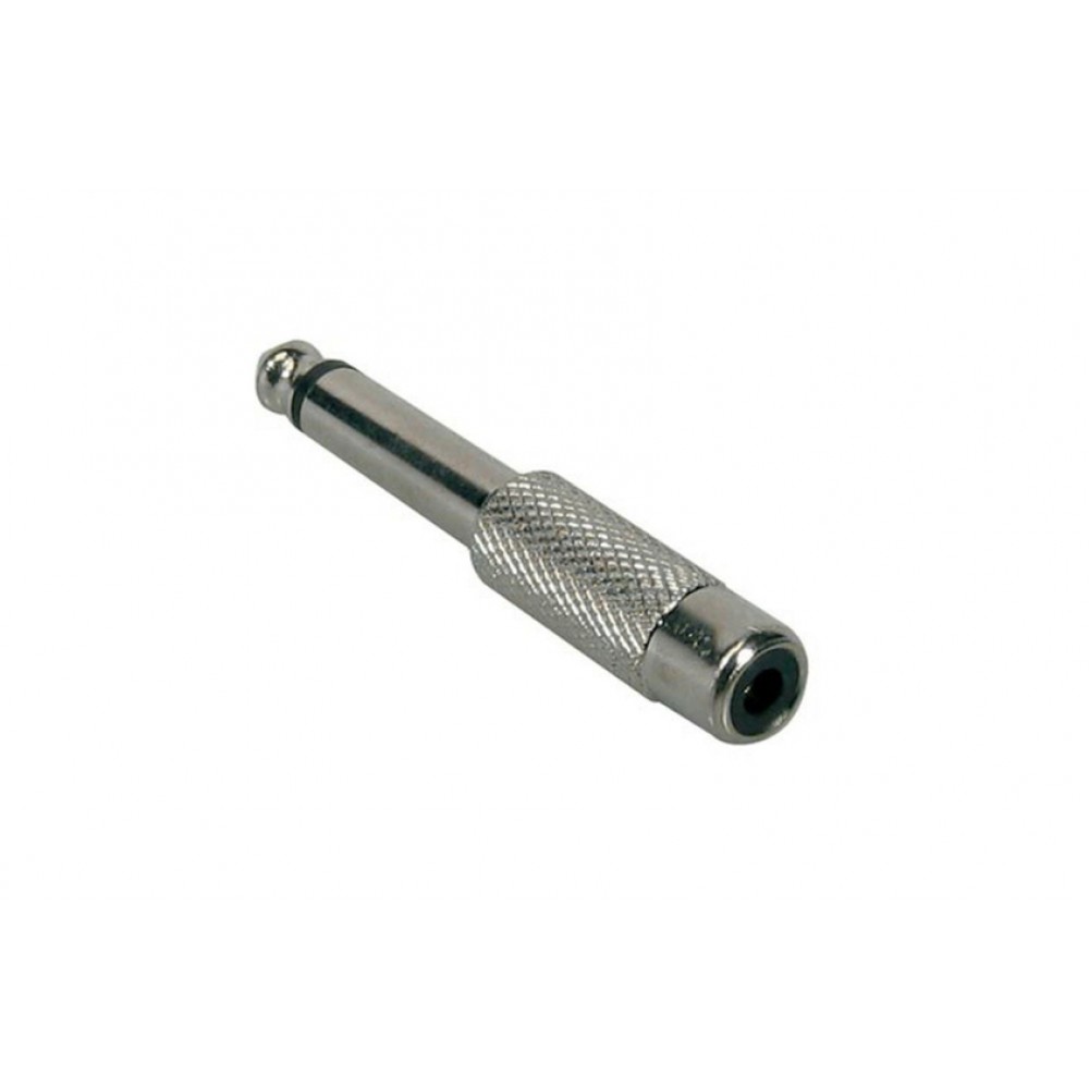 Переходник 6.3 штекер - RCA (тюльпан) гнездо Metall