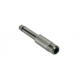 Переходник 6.3 штекер - RCA (тюльпан) гнездо Metall
