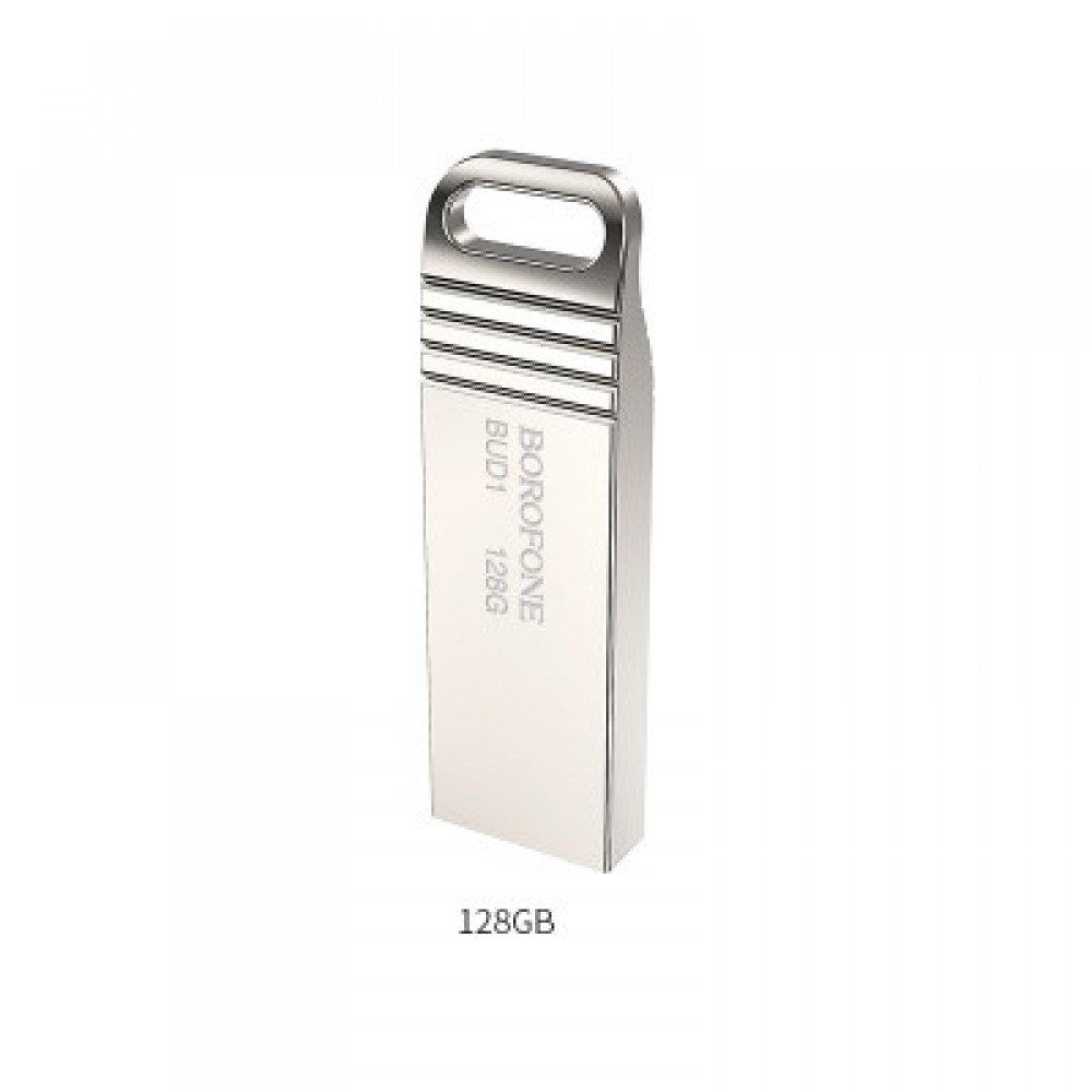 Флешка USB 128Gb Borofone BUD1 металл