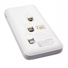 Power bank Maimi Mi7 10000 с кабелями белый