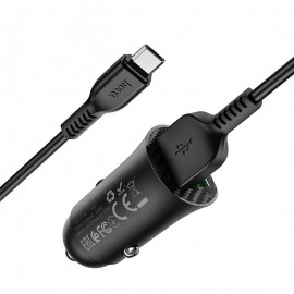 Зарядное автомобильное быстрое азу usb 2x Hoco Z39 3.4A QC3.0 + micro