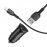 Зарядное автомобильное быстрое азу usb 2x Hoco Z39 3.4A QC3.0 + кабель для Apple lightning черный