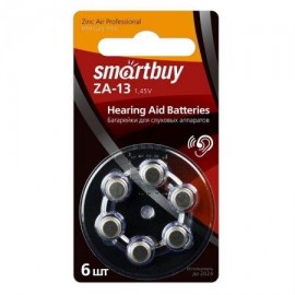Батарейка ZA13 Smartbuy для слух аппаратов