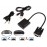 Конвертер видеосигнала VGA в HDMI (штекер - гнездо) гибкий