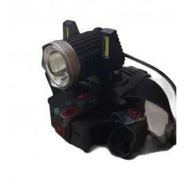 Фонарик налобный Headlight Rotary Zoom поворотных квадратных + t6 zoom