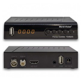 Ресивер DVB-T2/C спутник World Vision Foros Combo