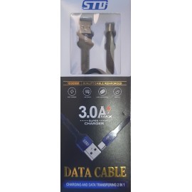 Кабель USB Type-C STD CY128 1m черн