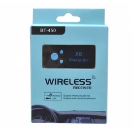 Адаптер Bluetooth аудио приемник wireless receiver X6 BT-450 microSd