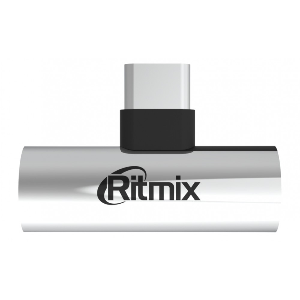 Переходник Type-C - 3.5 гнездо aux + зарядка RITMIX RCC-034