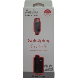 Переходник для Apple lightning - Double Lightning GL030 (зарядка+музыка)