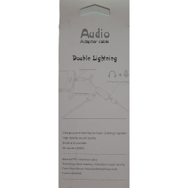 Переходник для Apple lightning - Double Lightning GL030 (зарядка+музыка)