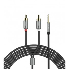 Кабель Aux 3.5 штекер - 2RCA 1.5m Hoco UPA10