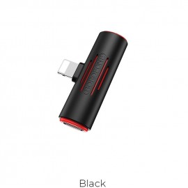 Переходник для Apple lightning - 3.5 гнездо aux+питание Borofone BV7