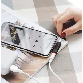 Переходник для Apple lightning - 3.5 гнездо aux+питание Borofone BV7