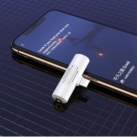 Переходник для Apple lightning - 3.5 гнездо aux+питание Borofone BV7