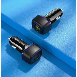 Зарядное автомобильное АЗУ Borofone BZ14A быстрое QC 3.0 + type-c