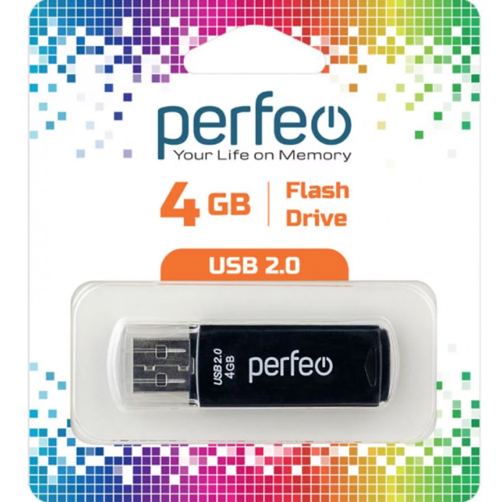 Флешка USB 4Gb Perfeo C06 Black