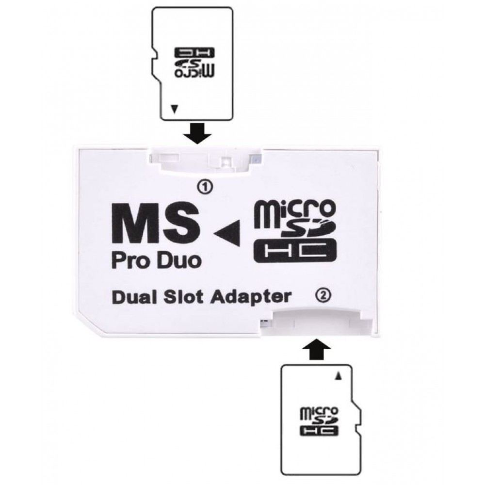 Переходник MicroSD/Tf Dual Slot card Memory Stick PRO Duo S2-0002S