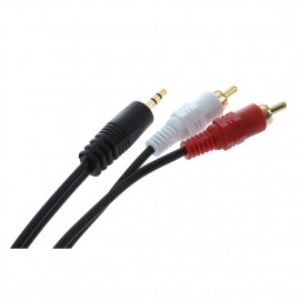 Кабель Aux 3.5 штекер - 2RCA 3m Alencom 62-018