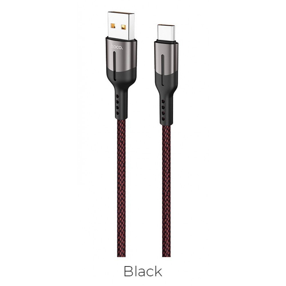 Кабель USB Type-C Hoco U68 5A черный