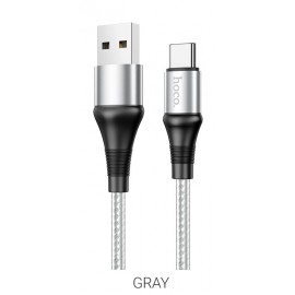 Кабель USB Type-C Hoco X50 серый