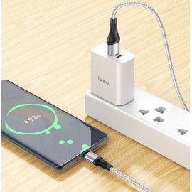 Кабель USB Type-C Hoco X50 серый