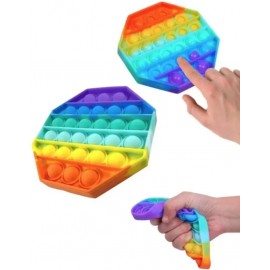 Антистресс пупырка Pop-It 8-угольник RGB