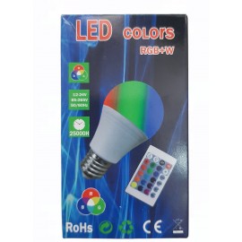 Лампа 5W RGB+W с пультом E27
