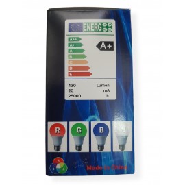 Лампа 5W RGB+W с пультом E27