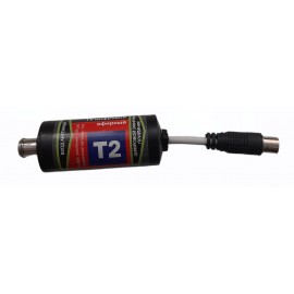 Усилитель антенный круглый с разъемами 5v 25dB