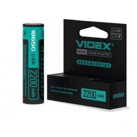 Батарея 18650 Videx 2200, с защитой, выпукл