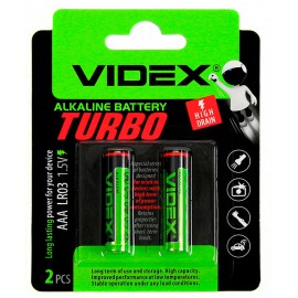 Батарейка AAA LR03 Alcaline Videx turbo