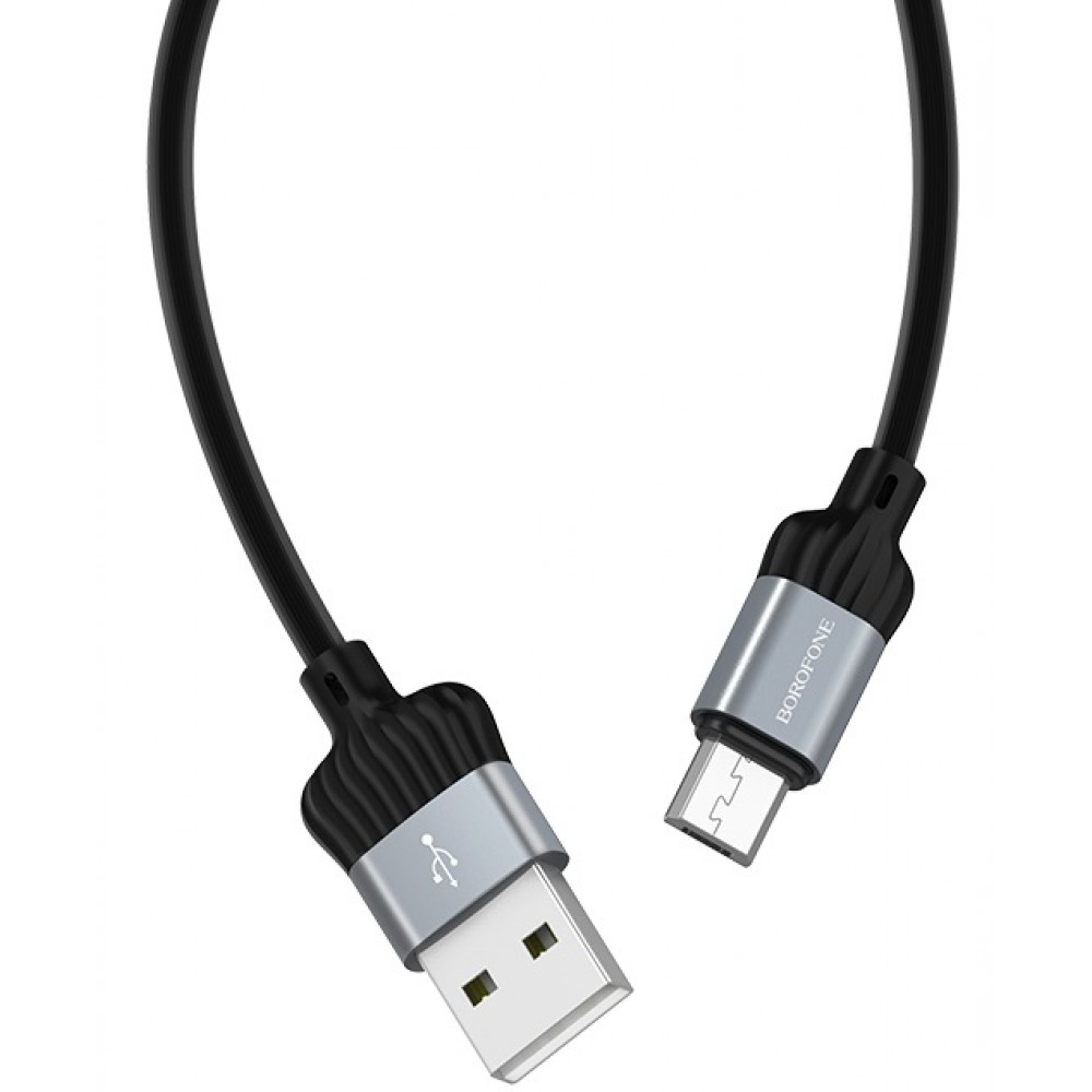 кабель для Apple Lightning USB Borofone BX28 3A 1m, серый