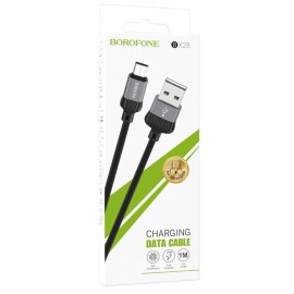 кабель для Apple Lightning USB Borofone BX28 3A 1m, серый