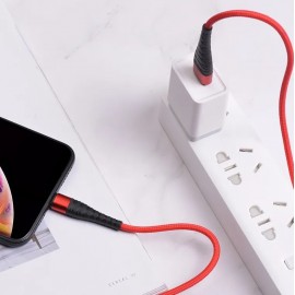 кабель для Apple Lightning USB Borofone BX32 1m 5A красн
