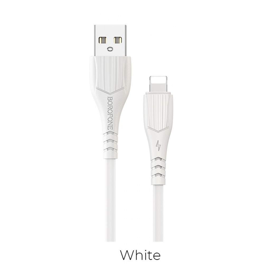 кабель для Apple Lightning USB Borofone BX37 1m белый
