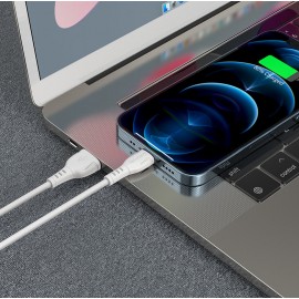 кабель для Apple Lightning USB Borofone BX51 1m белый
