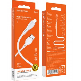 кабель для Apple Lightning USB Borofone BX51 1m белый