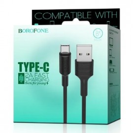Кабель USB Type-C Borofone BX1 3A 1m черный