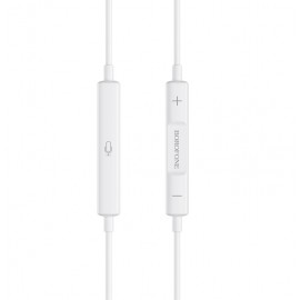 Наушники вакуумные с микрофоном Borofone Bm30 PRO Lightning белые