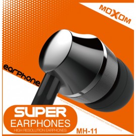 Наушники вакуумные с микрофоном Moxom MH-11 черные