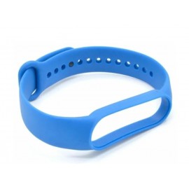 Ремешок силикон для фитнес браслета Miband 3 / 4 синий