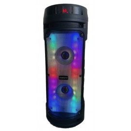 Колонка Bluetooth MP3 FM караоке с микрофоном ZQS-6210 LED черная