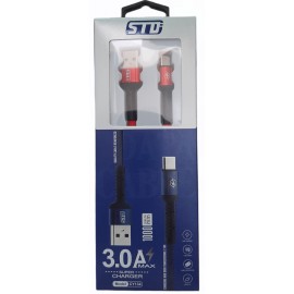 Кабель USB Type-C STD CY134 1m красн