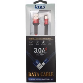 Кабель USB Type-C STD CY128 1m красн