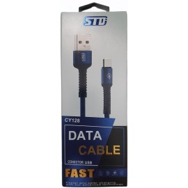 Кабель USB Type-C STD CY128 1m красн