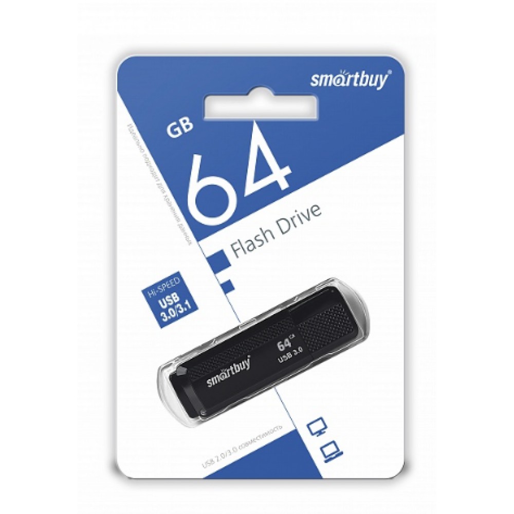Флешка USB 3.0 64Gb SmartBuy Dock черн